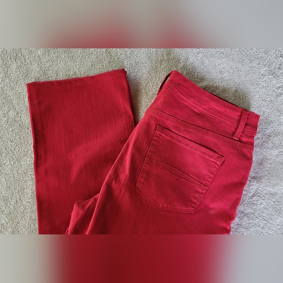Bandolino mandie red jeans size 10 - Picture 3 of 4